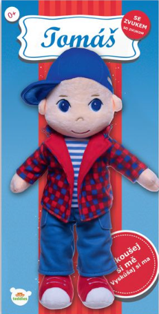 Panáček kluk Tomáš hadrový plyš 40 cm / mluvící na kartě v sáčku 0+ (Defekt) - neuveden