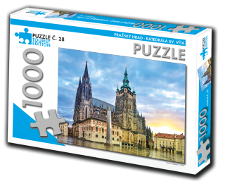 Puzzle č. 28 Pražský hrad Katedrála sv. Víta / 1000 dílků - neuveden