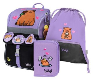 3 SET Zippy Kapybara: aktovka, penál, sáček - 