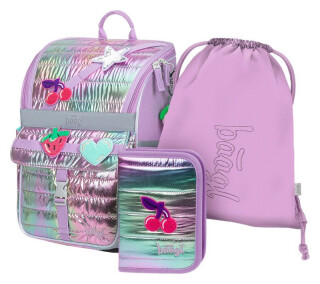 3 SET Zippy Lavender: aktovka, penál, sáček - 