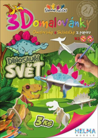 3D omalovánky Dinosauří svět - neuveden