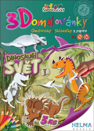 3D omalovánky Dinosauří svět II. - neuveden