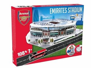3D Puzzle Nanostad UK - Emirates fotbalový stadion Arsenal - neuveden