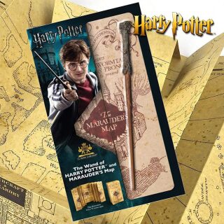 Harry Potter: Pobertův plánek a hůlka Harryho Pottera Sada - neuveden