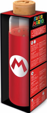 Skleněná láhev s návlekem - Super Mario 585 ml - neuveden