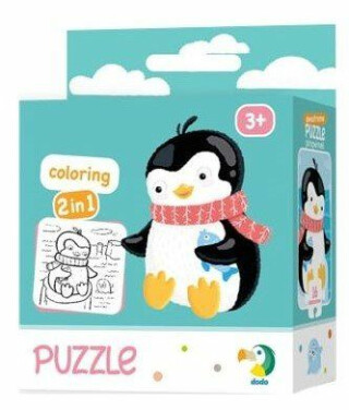 Dodo Puzzle s omalovánkou - Tučňák 16 dílků - neuveden