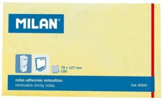 Bloček SL žlutý76x127 mm 100lístků - 