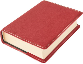 Kožený obal na knihu KLASIK - Červená (XL) - neuveden