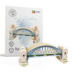 NiXiM Dřevěné 3D puzzle - Harbour Bridge - neuveden
