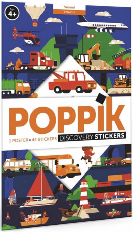 Samolepkový plakát Dopravní prostředky - neuveden