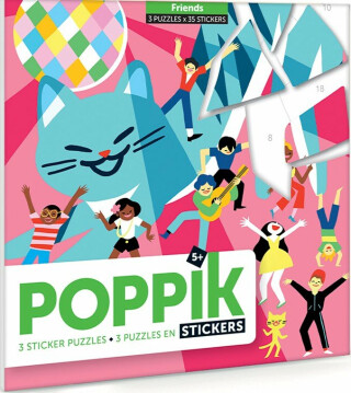Samolepkové puzzle - Kočičí přátelé - neuveden