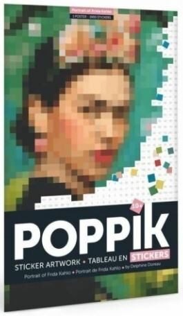 Poppik Samolepkový plakát - FRIDA KAHLO (Portrét) - neuveden