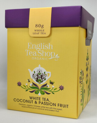 English Tea Shop Čaj bílý Kokos, Passion Fruit sypaný, 80g - neuveden