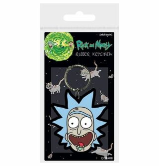 Klíčenka gumová Rick and Morty/Rick crazy smile - neuveden