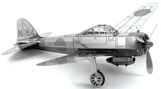 3D kovový model: letoun Mitsubishi Zero - neuveden