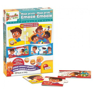 Carotina Baby: Moje první Emoce - 12 jednoduchých dvojic - Přiřaď emoce k situacím - neuveden