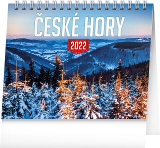 Stolní kalendář České hory 2022, 16,5 x 13 cm - neuveden