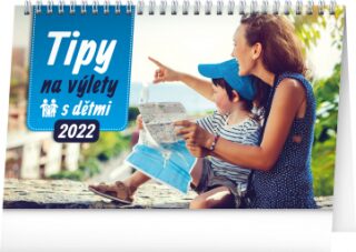Stolní kalendář Tipy na výlety s dětmi 2022, 23,1 x 14,5 cm - neuveden