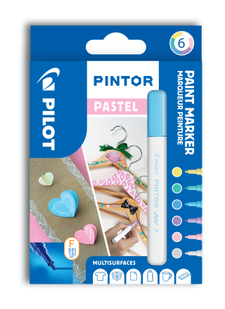PILOT Pintor Fine Sada akrylových popisovačů 0,9-1,5mm - Pastel 6 ks (poškozená) - neuveden