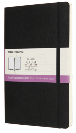 Moleskine Zápisník černý L, linkovaný-č - neuveden