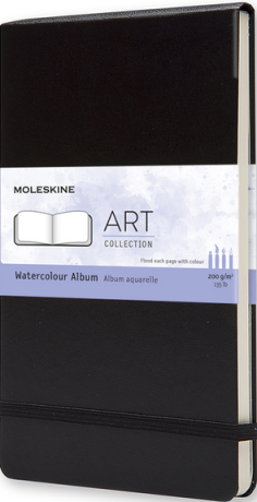 Skicář MOLESKINE Watercolour Album černý L - 