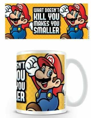 Hrnek Super Mario - Makes you smaller 315 ml (poškozené) - neuveden