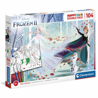 Clementoni Puzzle Double face colouring - Frozen 2, 104 dílků - neuveden