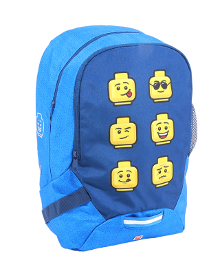 LEGO Faces Blue školní batoh - neuveden