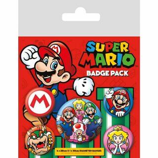 Set odznaků Super Mario - neuveden