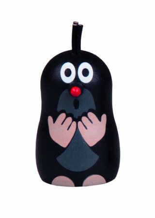 Dřevěný magnet Krtek udivený - neuveden