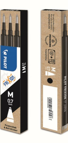 Náplň Pilot FriXion 07 černá 3 ks - neuveden