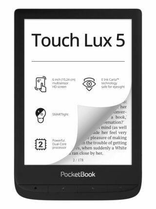 PocketBook 628 Touch Lux 5 Ink Black, černý - 