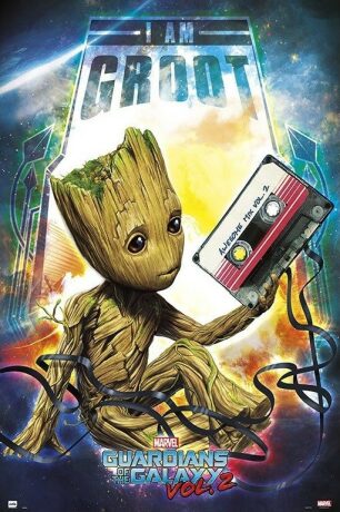 Plakát 61x91,5cm - Guardians Of The Galaxy Vol 2 - Groot - 