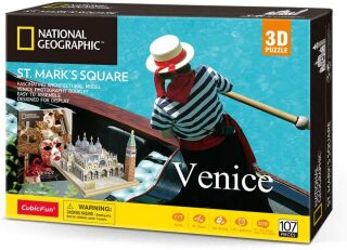 Puzzle 3D National Geographic - Náměstí Sv. Marka 107 dílků - neuveden