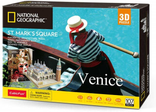 3D Puzzle National Geographic: Náměstí Sv. Marka 107 dílků - neuveden