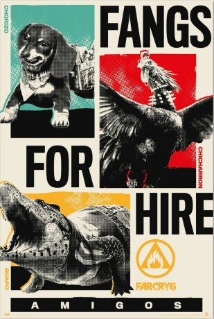 Plakát 61x91,5cm – Far Cry 6 - Fangs for Hire - 