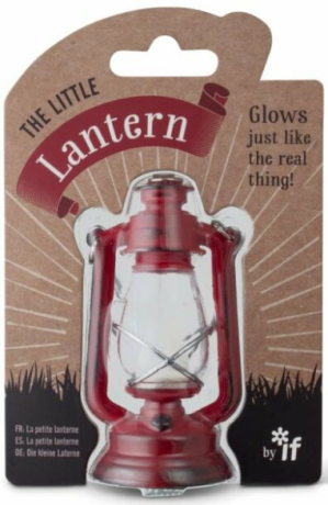 Lampička lucerna - červená - neuveden