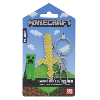 Klíčenka kovová Minecraft Otvírák - meč - neuveden