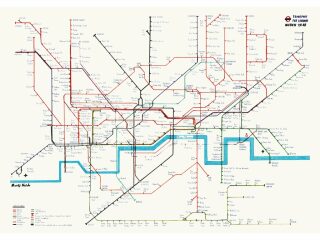 Mapa na zeď - Londýn, A2 - 