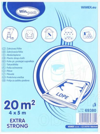 Fólie zakrývací (LDPE) 27µm 4 x 5 m [1 ks] - 