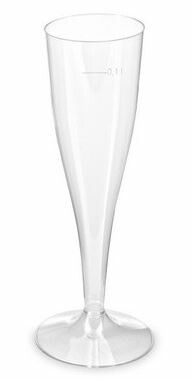 Pohárek krystal na sekt (PS) dvoudílný ?65mm 0,1L [6 ks] - 