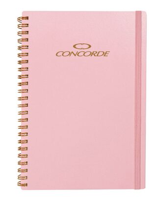 Zápisník CONCORDE Spiral A5 linka 9mm, 80 listů, růžová - 