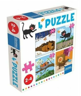 4 puzzle Kočka - neuveden