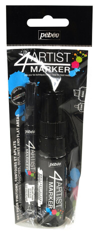 4Artist Marker Set Duo 2-8 mm Black - 