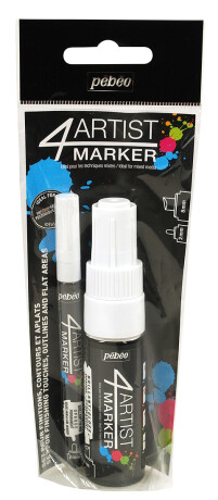 4Artist Marker Set Duo 2-8 mm White - 