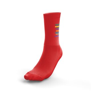 Ponožky červené KNIHY DOBROVSKÝ 40-42 hladké - 