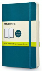 Moleskine Zápisník modrozelený S, čistý, měkký - neuveden