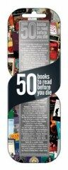 Kovová záložka - 50 books to read before you die - 