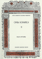 Opera romanica 11 - Jazyk a řeč knihy - 