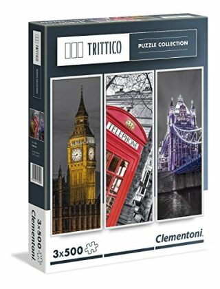 Vertikální puzzle Londýn - 3 x 500 dílků - 